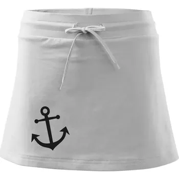 Dámská sukně Kotva - Sportovní sukně - two in one - XL ( Bílá )