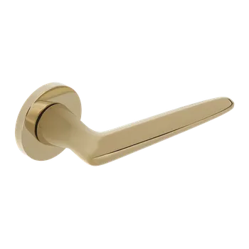 Dveřní kování Kuchinox Klika FORMELIA kulatá rozeta - zlatá - (komplet 2 ks)