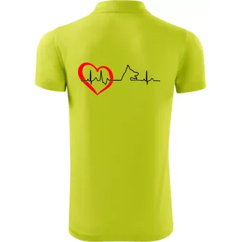 Pánská košile Německý ovčák ekg - Polokošile Victory sportovní (dresovina) - 2XL ( Limetková )