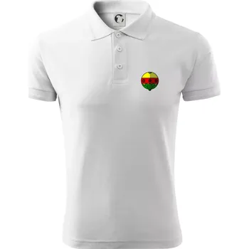 Pánská košile Prší - Kule - prso - Polokošile pánská Pique Polo 203 - 3XL ( Bílá )