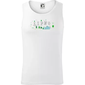 Jezero Lipno - Tílko pánské Core - 2XL ( Bílá )