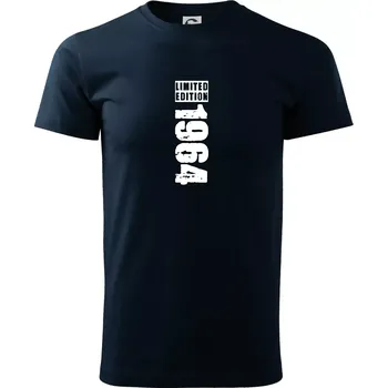 Pánské tričko Limited edition 1964 pruh - Triko extra velké (5-8XL) - 6XL ( Námořní modrá (velmi tmavá - téměř černá) )