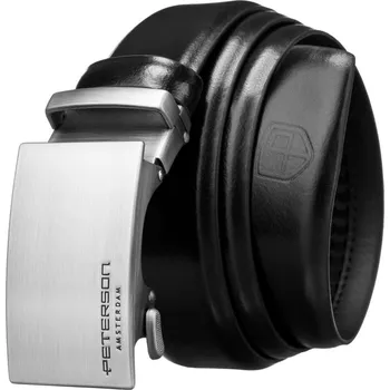 Opasek PETERSON Pánský kožený opasek PETERSON PTN 2A005 černý