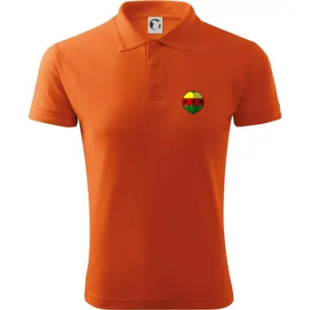 Pánská košile Prší - Kule - prso - Polokošile pánská Pique Polo 203 - 2XL ( Oranžová )