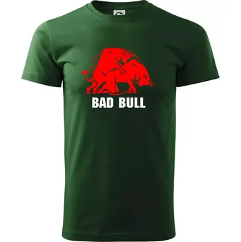 Bad Bull - Triko extra velké (5-8XL) - 7XL ( Lahvově zelená )