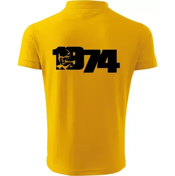 Pánská košile Husákovo dítě - 1974 - Polokošile pánská Pique Polo 203 - 5XL ( Žlutá )