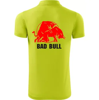 Pánská košile Bad Bull - Polokošile Victory sportovní (dresovina) - L ( Limetková )