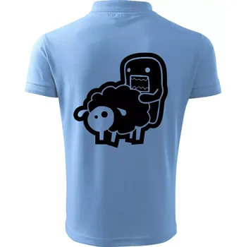 Pánská košile Sticker ovce - Polokošile pánská Pique Polo 203 - 4XL ( Pyžamově světlá modrá )
