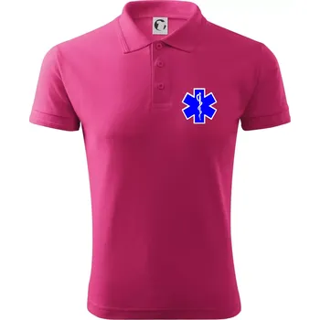 Pánská košile Hvězda samostatná - záchranář / rescue - Polokošile pánská Pique Polo 203 - XL ( Purpurová )