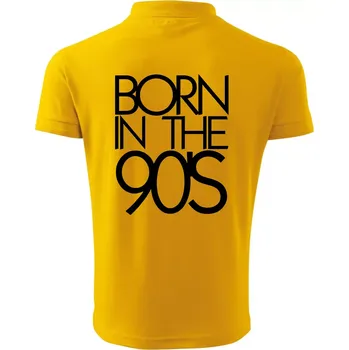 Pánská košile Born In The 90's - Polokošile pánská Pique Polo 203 - 5XL ( Žlutá )
