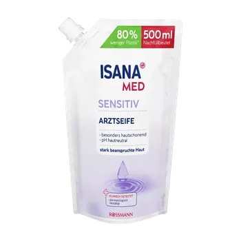 Mýdlo ISANA Med Tekuté mýdlo Sensitive náhradní náplň 500 ml