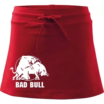 Dámská sukně Bad Bull - Sportovní sukně - two in one - L ( Červená )