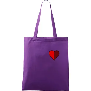 Prší - Červený - prso - Taška bavlněná - 42 x 38 cm ( Fialová )