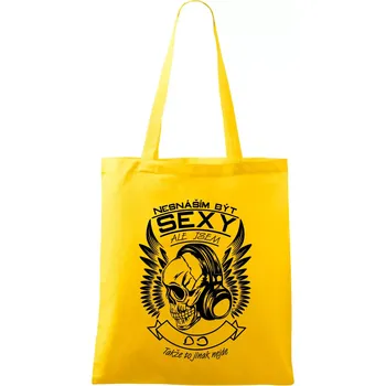 Nesnáším být sexy ale jsem - DJ - Taška bavlněná - 42 x 38 cm ( Žlutá )