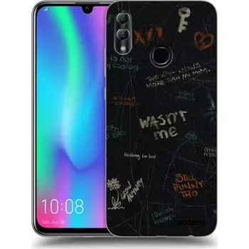Pouzdro na mobilní telefon Picasee silikonový černý obal pro Honor 10 Lite - CONFESSION