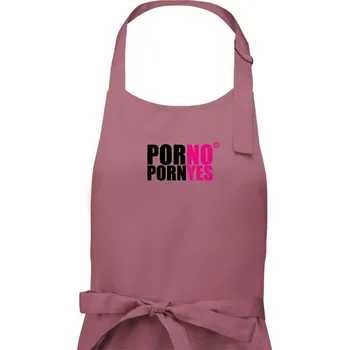 Kuchyňská zástěra PornYes - Pánská zástěra na vaření - Univerzální velikost ( Starorůžová )
