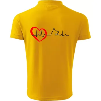 Pánská košile Německý ovčák ekg - Polokošile pánská Pique Polo 203 - 2XL ( Žlutá )
