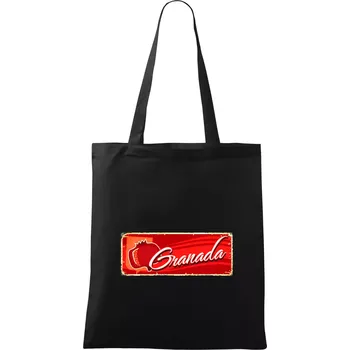 Cedula stará Granada - Taška bavlněná - 42 x 38 cm ( Černá )