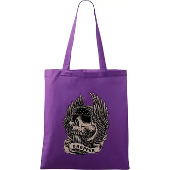 Chopper kolo křídla - Taška bavlněná - 42 x 38 cm ( Fialová )