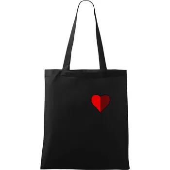 Nákupní taška Prší - Červený - prso - Taška bavlněná - 42 x 38 cm ( Černá )