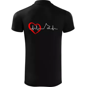 Pánská košile Německý ovčák ekg - Polokošile Victory sportovní (dresovina) - 3XL ( Černá )