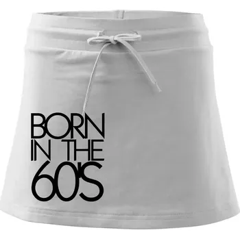 Dámská sukně Born In The 60's - Sportovní sukně - two in one - M ( Bílá )