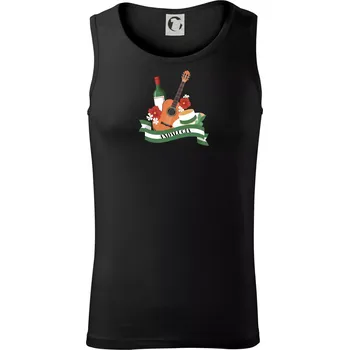Pánská móda Andalucia kytara a stuha - Tílko pánské Core - 2XL ( Černá )
