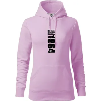 Dámská mikina Limited edition 1964 pruh - Mikina dámská Cape s kapucí - XS ( Orchid )
