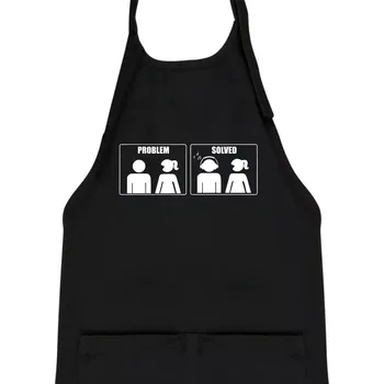 Kuchyňská zástěra Problém - Music - Dětská zástěra na vaření - Univerzální velikost ( Černá )