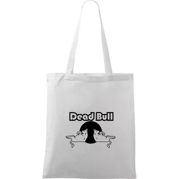 Dead Bull obrys - Taška bavlněná - 42 x 38 cm ( Bílá )