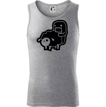 Sticker ovce - Tílko pánské Core - 2XL ( Tmavě šedý melír )