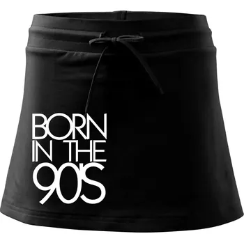 Dámská sukně Born In The 90's - Sportovní sukně - two in one - S ( Černá )