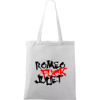 Romeo Fuck Juilet - Romeo vojel Julii - Taška bavlněná - 42 x 38 cm ( Bílá )