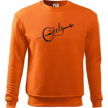 Pánská mikina Čelo nápis - Mikina Essential pánská - XL ( Oranžová )