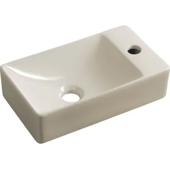 Sapho MARGITHA keramické umývátko 38x22cm, otvor pro baterii vpravo, ivory