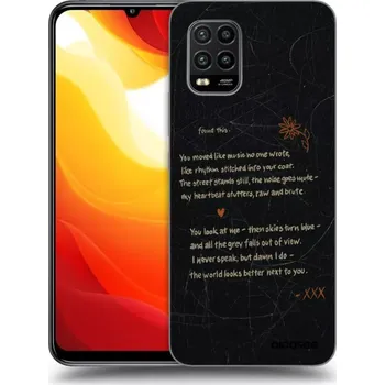 Pouzdro na mobilní telefon Picasee silikonový černý obal pro Xiaomi Mi 10 Lite - POET