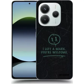 Pouzdro na mobilní telefon Picasee silikonový černý obal pro Xiaomi Redmi Note 14 4G - LEFT A MARK