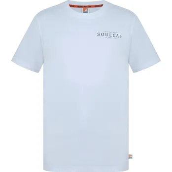 Pánské tričko SoulCal Graphic Print T-Shirt Men’s White BackLogo L