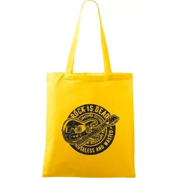 Rock Is Dead 1 - Taška bavlněná - 42 x 38 cm ( Žlutá )