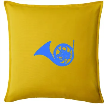 Polštář Blue French Horn - Polštář 50x50 - 50x50 - Pouze potah ( Žlutá )