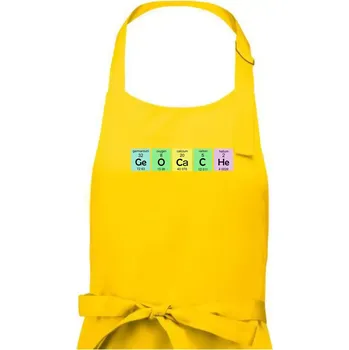 Kuchyňská zástěra Geocache - periodická tabulka - Dámská zástěra na vaření - Univerzální velikost ( Žlutá )