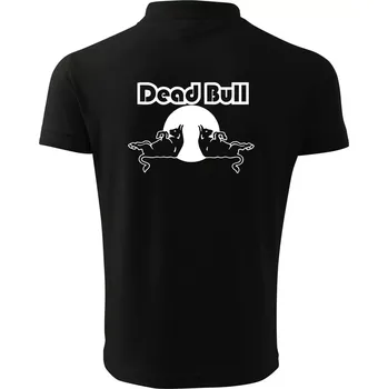 Pánská košile Dead Bull obrys - Polokošile pánská Pique Polo 203 - XL ( Černá )