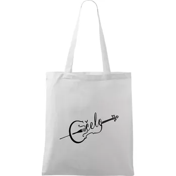 Čelo nápis - Taška bavlněná - 42 x 38 cm ( Bílá )