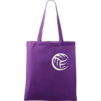 Volejbal míč prso - Taška bavlněná - 42 x 38 cm ( Fialová )