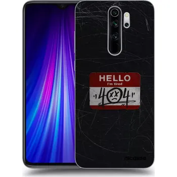Pouzdro na mobilní telefon Picasee silikonový průhledný obal pro Xiaomi Redmi Note 8 Pro - HELLO 404