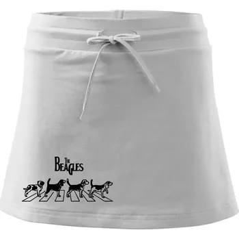 Dámská sukně The Beagles - Sportovní sukně - two in one - XL ( Bílá )