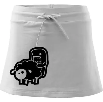 Dámská sukně Sticker ovce - Sportovní sukně - two in one - M ( Bílá )