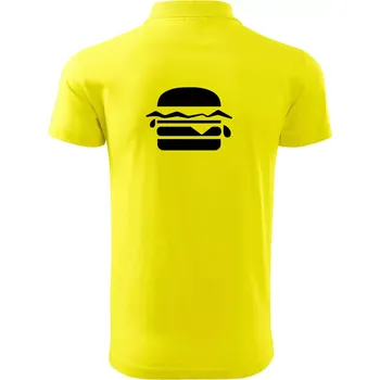 Pánská košile Hamburger ikona - Polokošile pánská Pique Polo 203 - 4XL ( Citrónová )