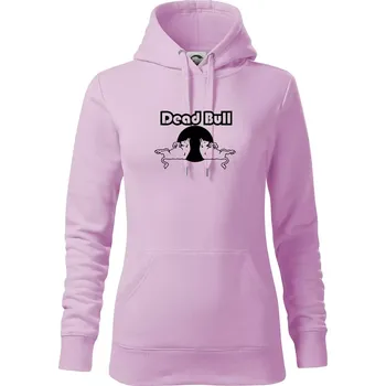 Dámská mikina Dead Bull obrys - Mikina dámská Cape s kapucí - S ( Orchid )
