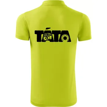 Pánská košile Táta nápis - fotograf - Polokošile Victory sportovní (dresovina) - 2XL ( Limetková )